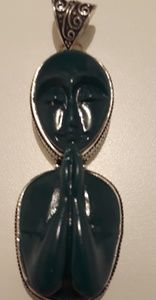 925 Silver praying hand goddess new